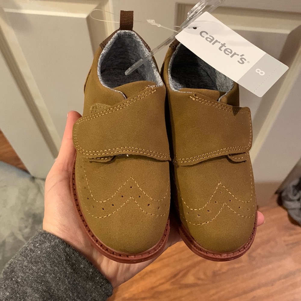 Boy size 8 brown dress shoes